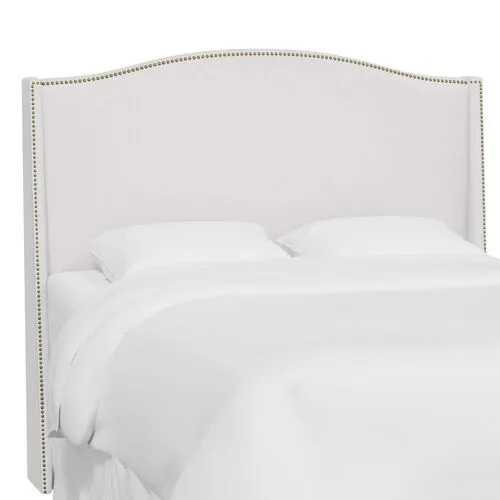 Cole Wingback Headboard - Velvet - White