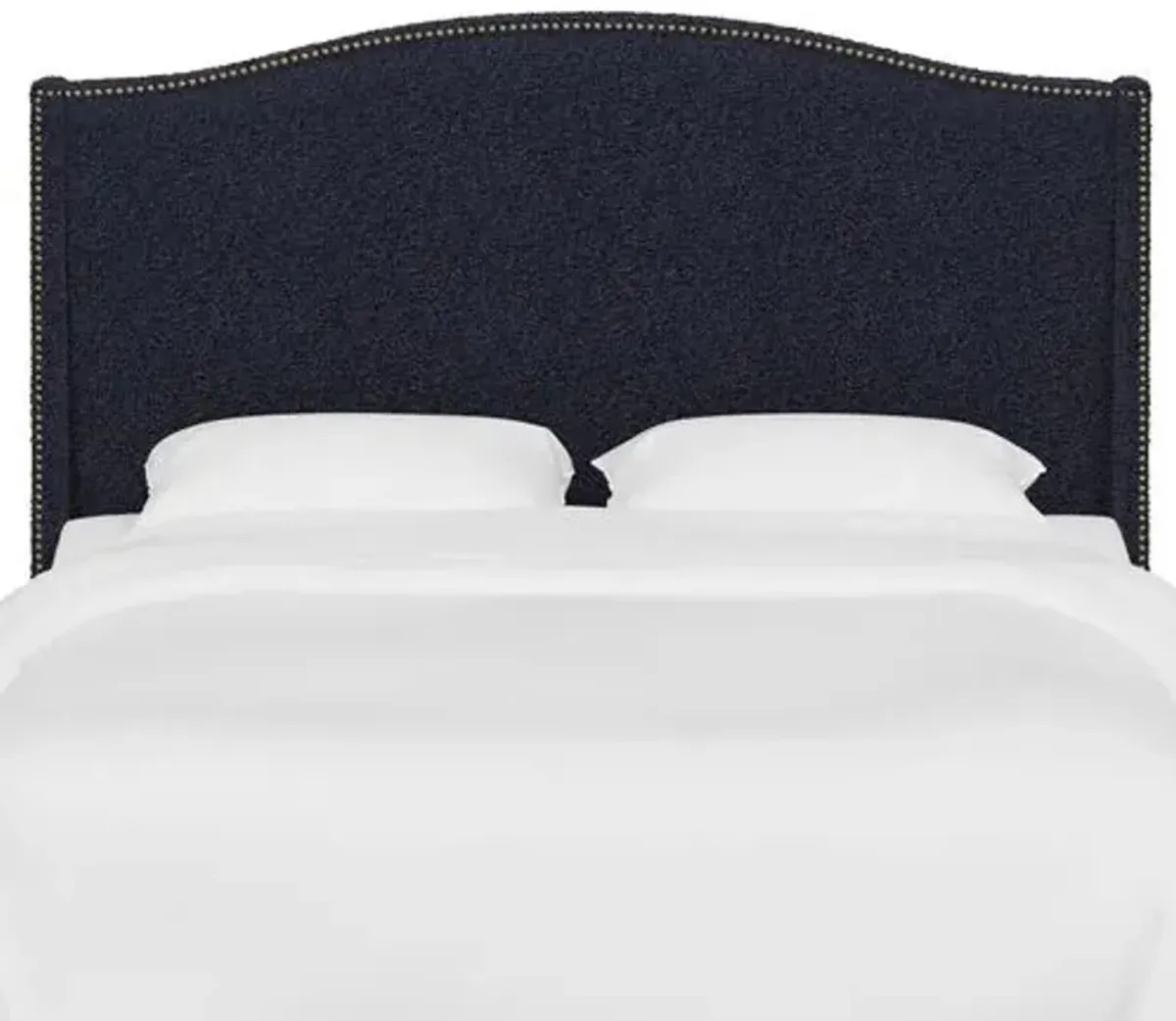 Cole Wingback Headboard - Bouclé - Blue