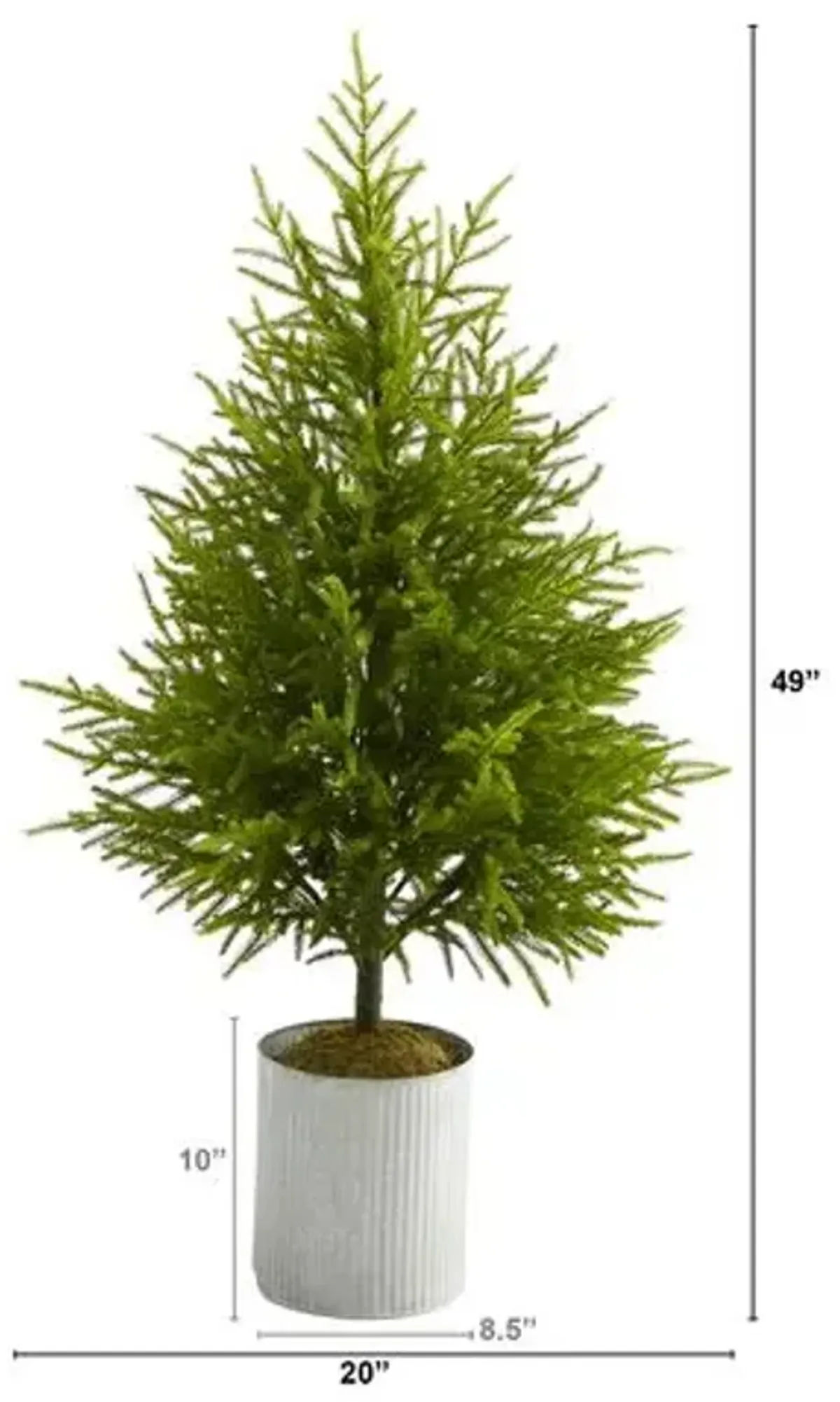 Pine Christmas Tree 49in - Faux - Green