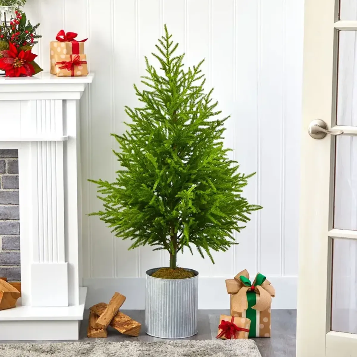 Pine Christmas Tree 49in - Faux - Green