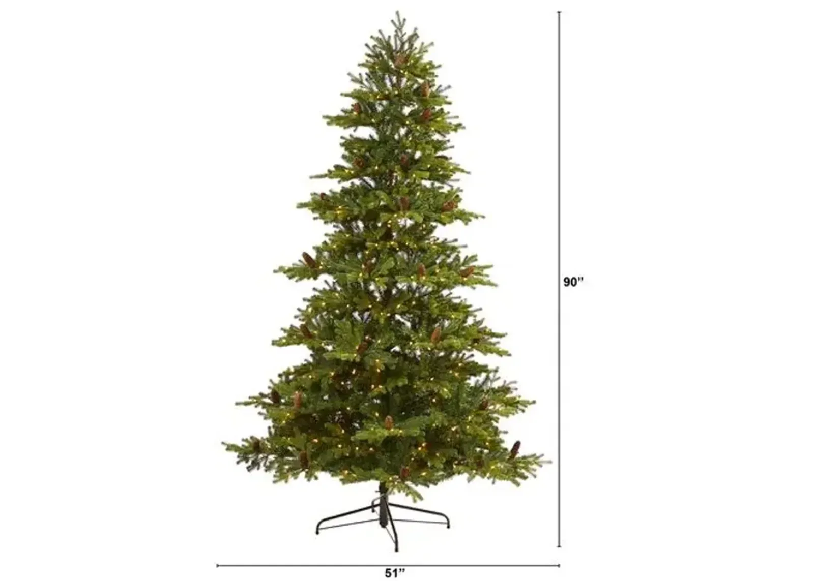 Fir Christmas Tree 7.5ft - Faux - Green