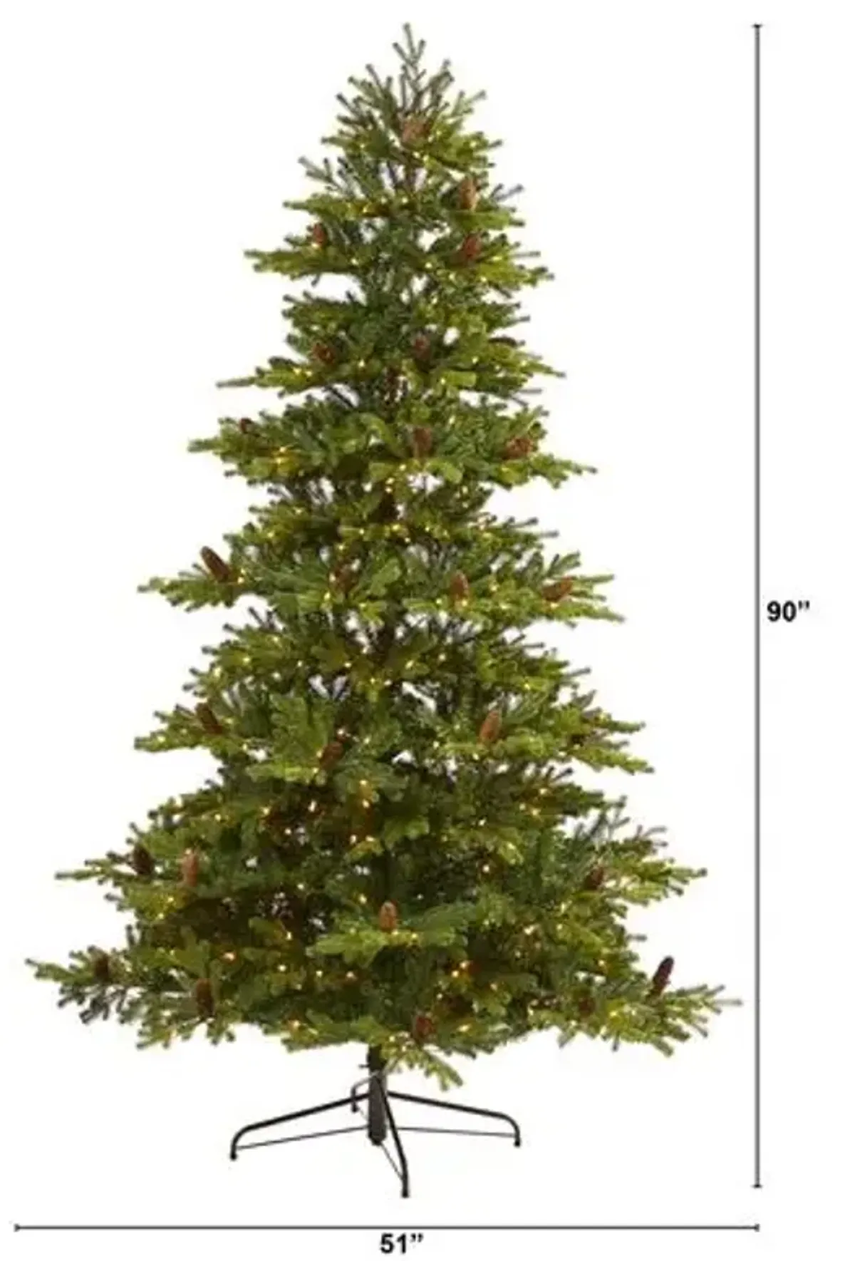 Fir Christmas Tree 7.5ft - Faux - Green