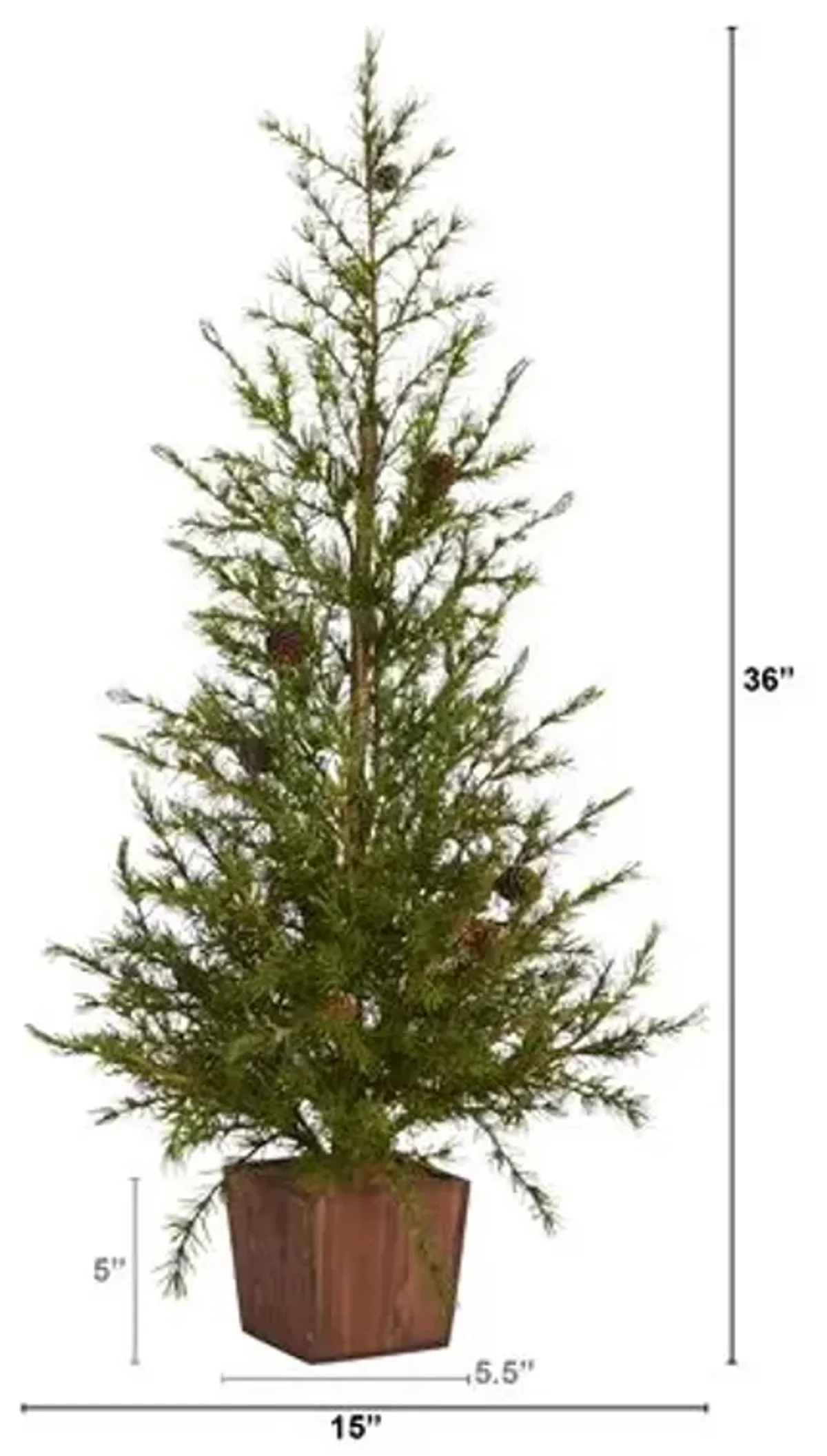 Pine Christmas Tree 3ft - Faux - Green