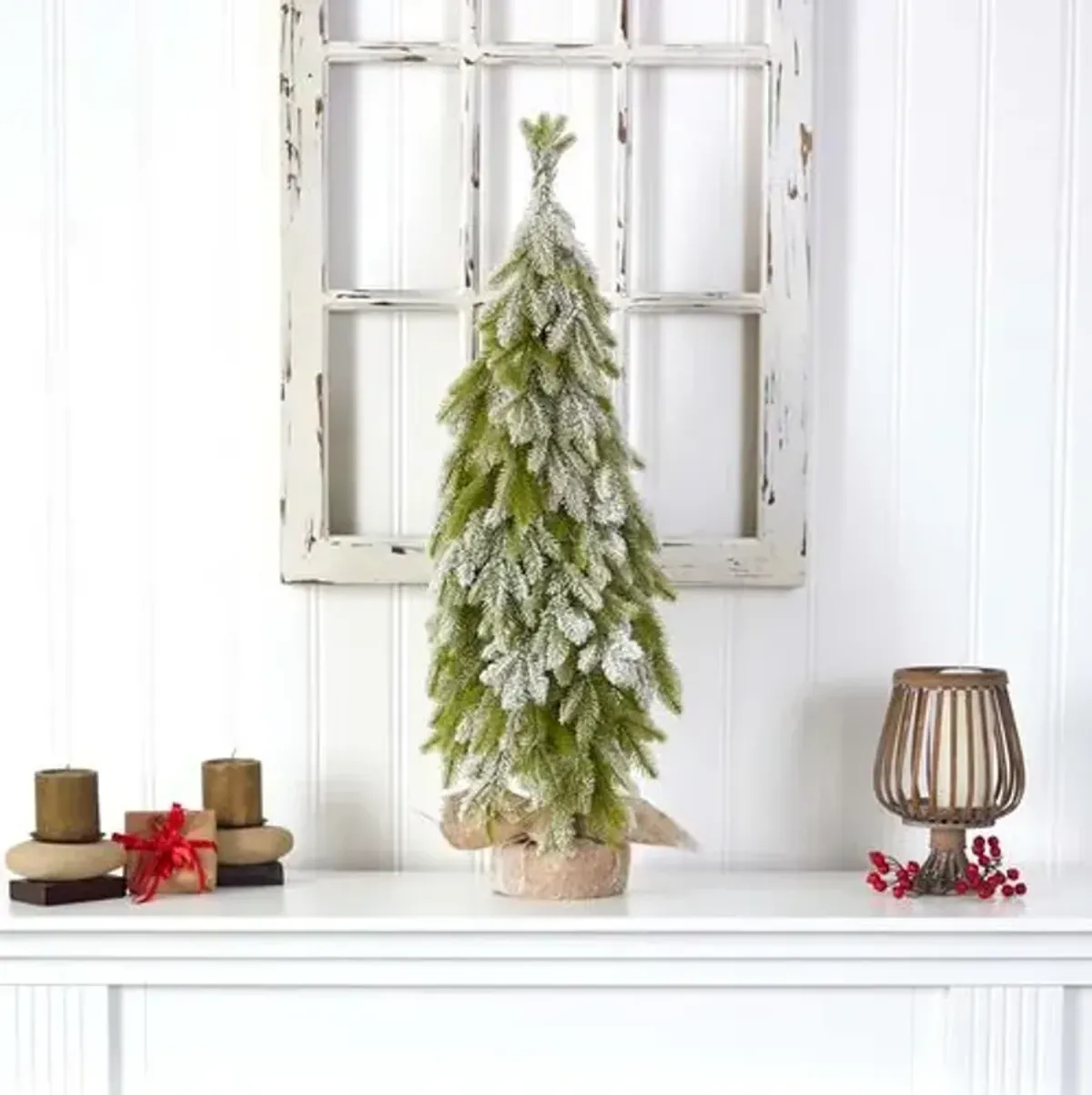 Spruce Christmas Tree 35" - Faux - Green