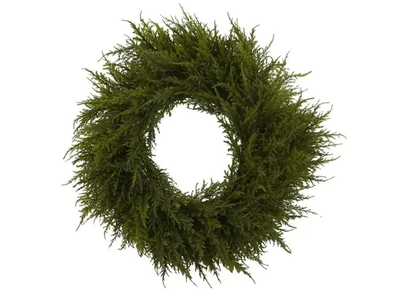 24in. Cedar Wreath - Green