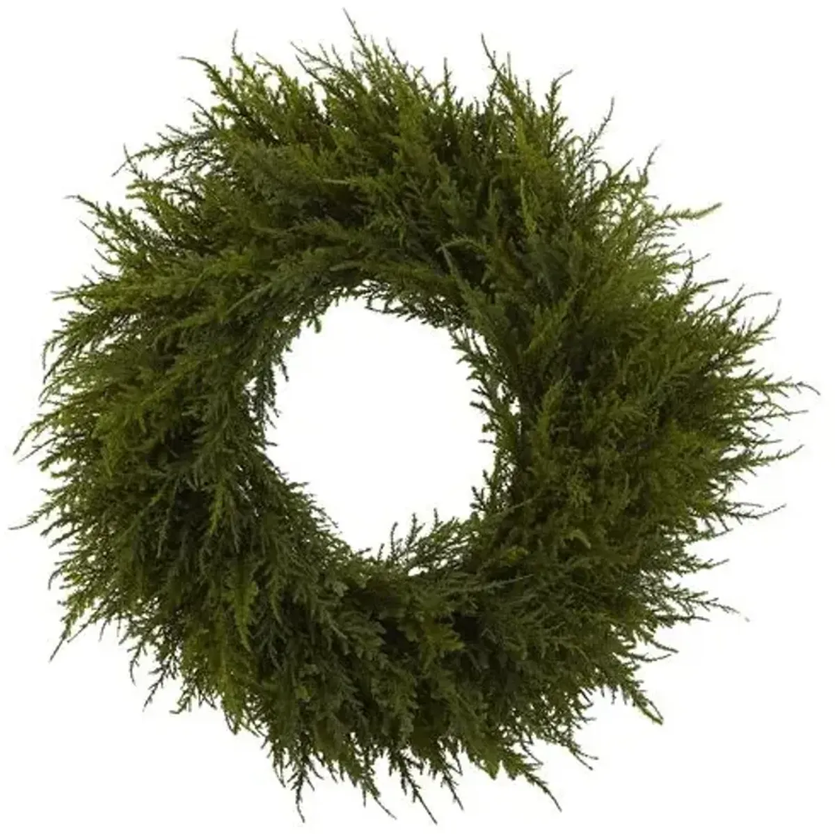 24in. Cedar Wreath - Green