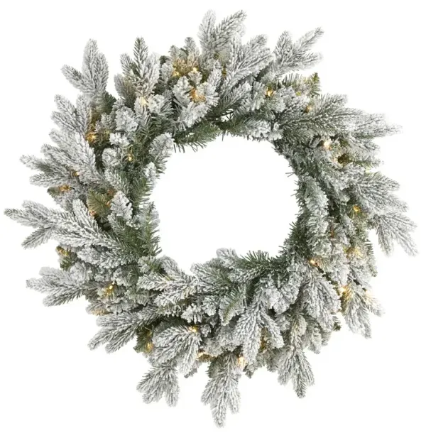 Pine Wreath 24in. Green, Faux