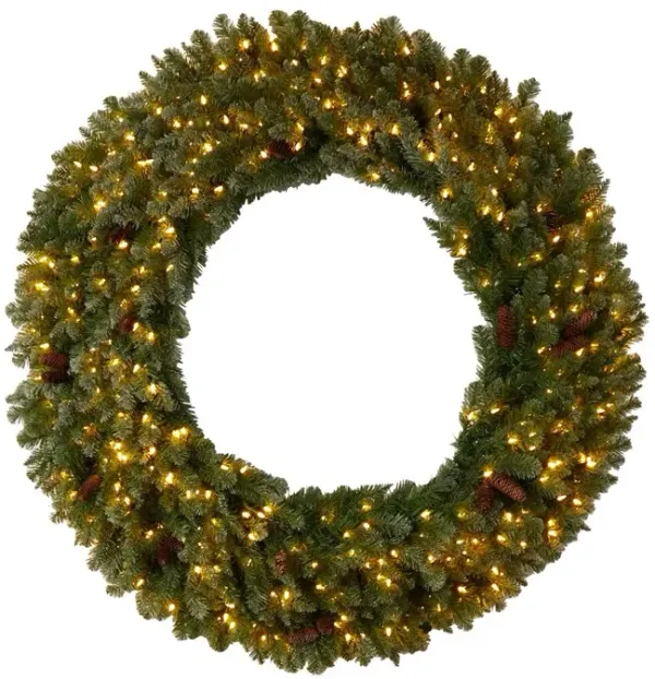 Pine Wreath 5' Green, Faux