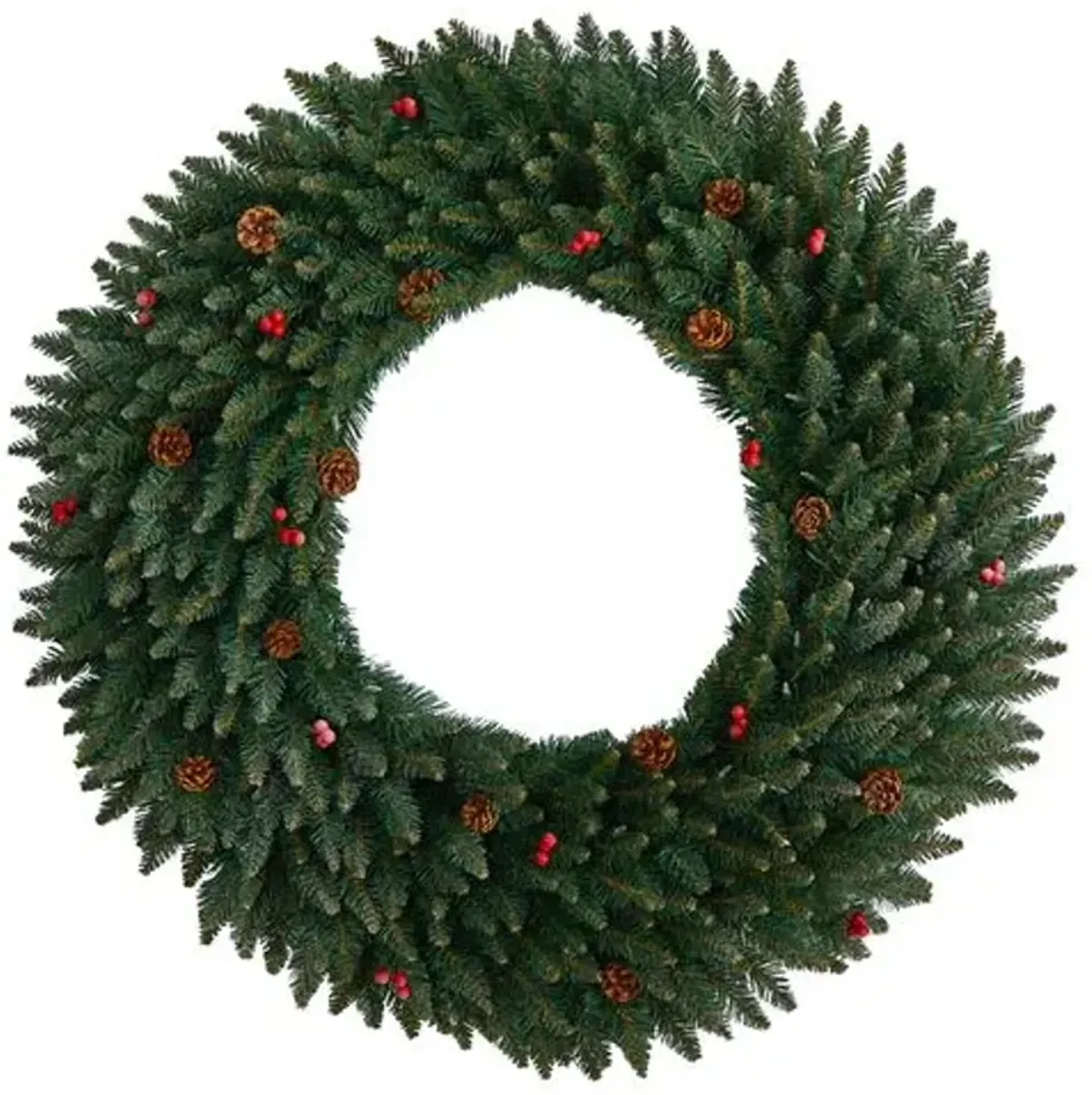 Pine Wreath 4' Green - Faux