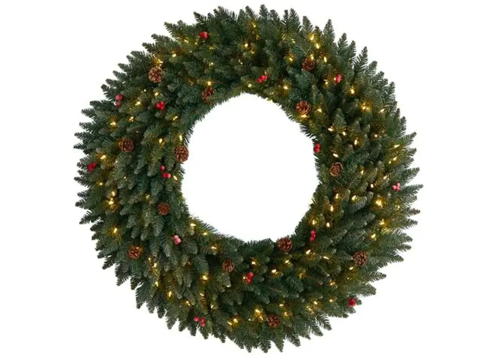 Pine Wreath 4' Green - Faux