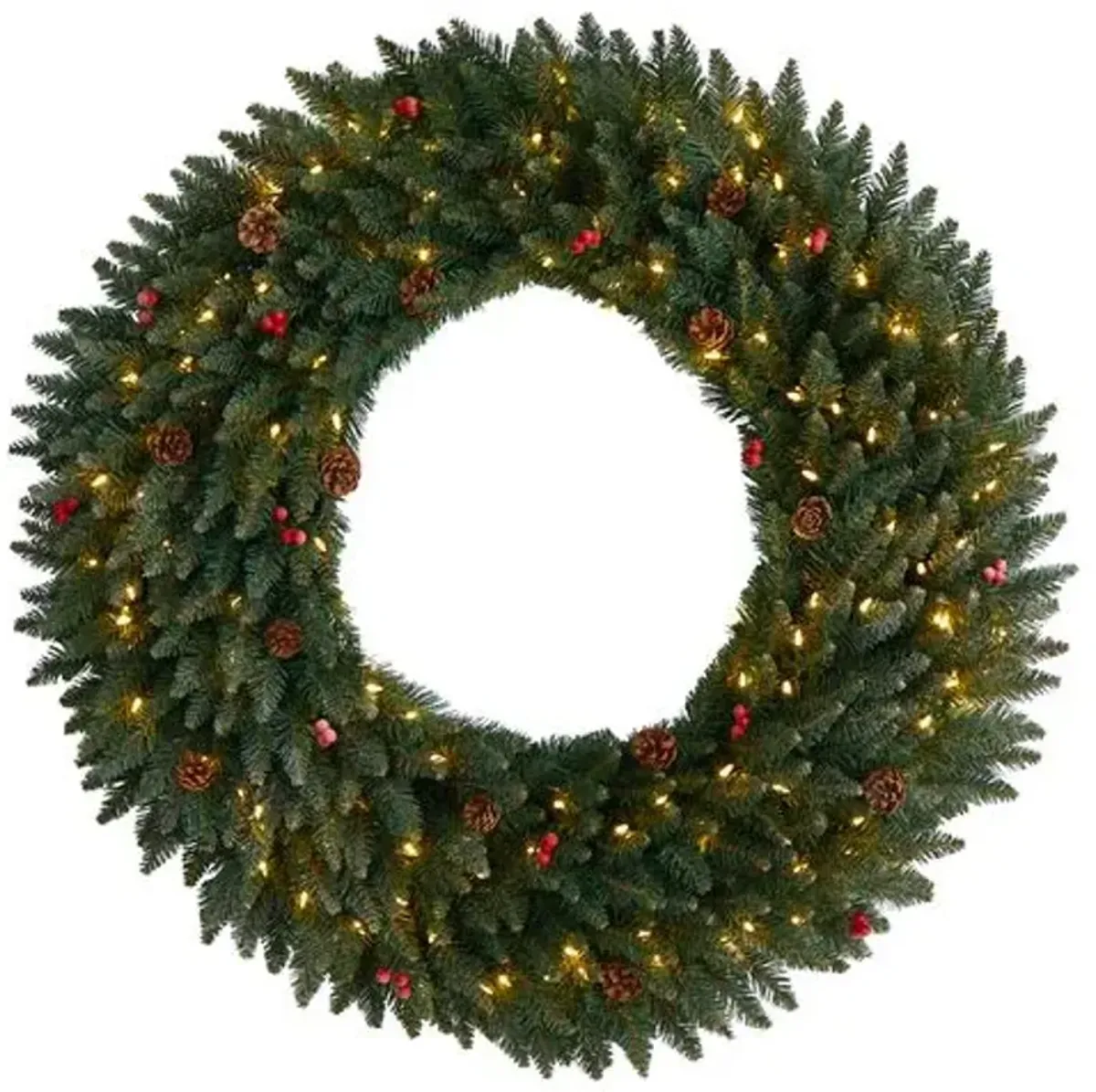 Pine Wreath 4' Green - Faux