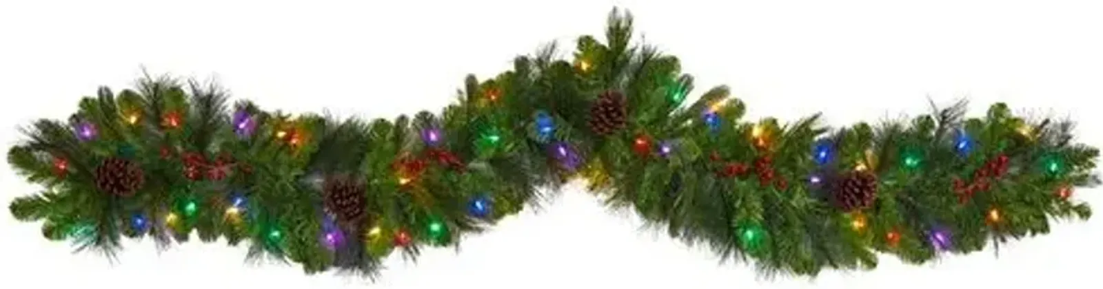 Faux Fir Garland 72in. Green