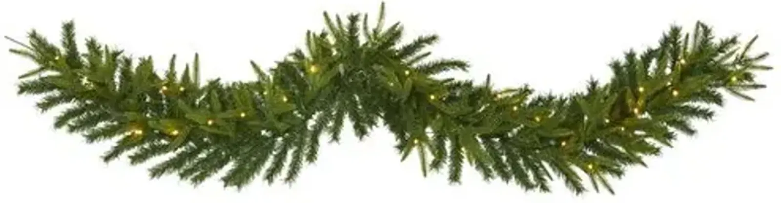 Faux Pine Garland 72in. Green