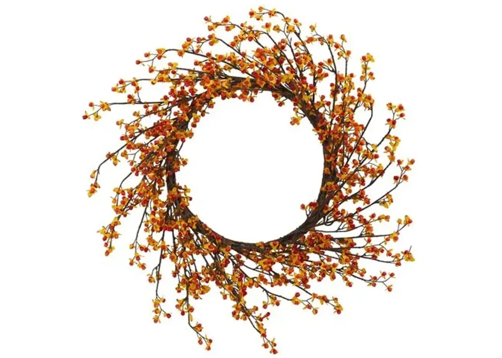 24in. Sweet Bitter Wreath - Orange