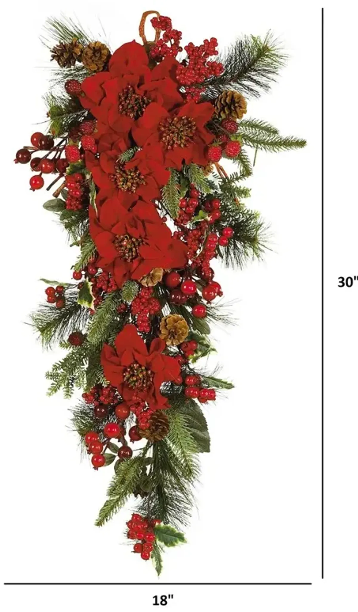 Poinsettia Teardrop
