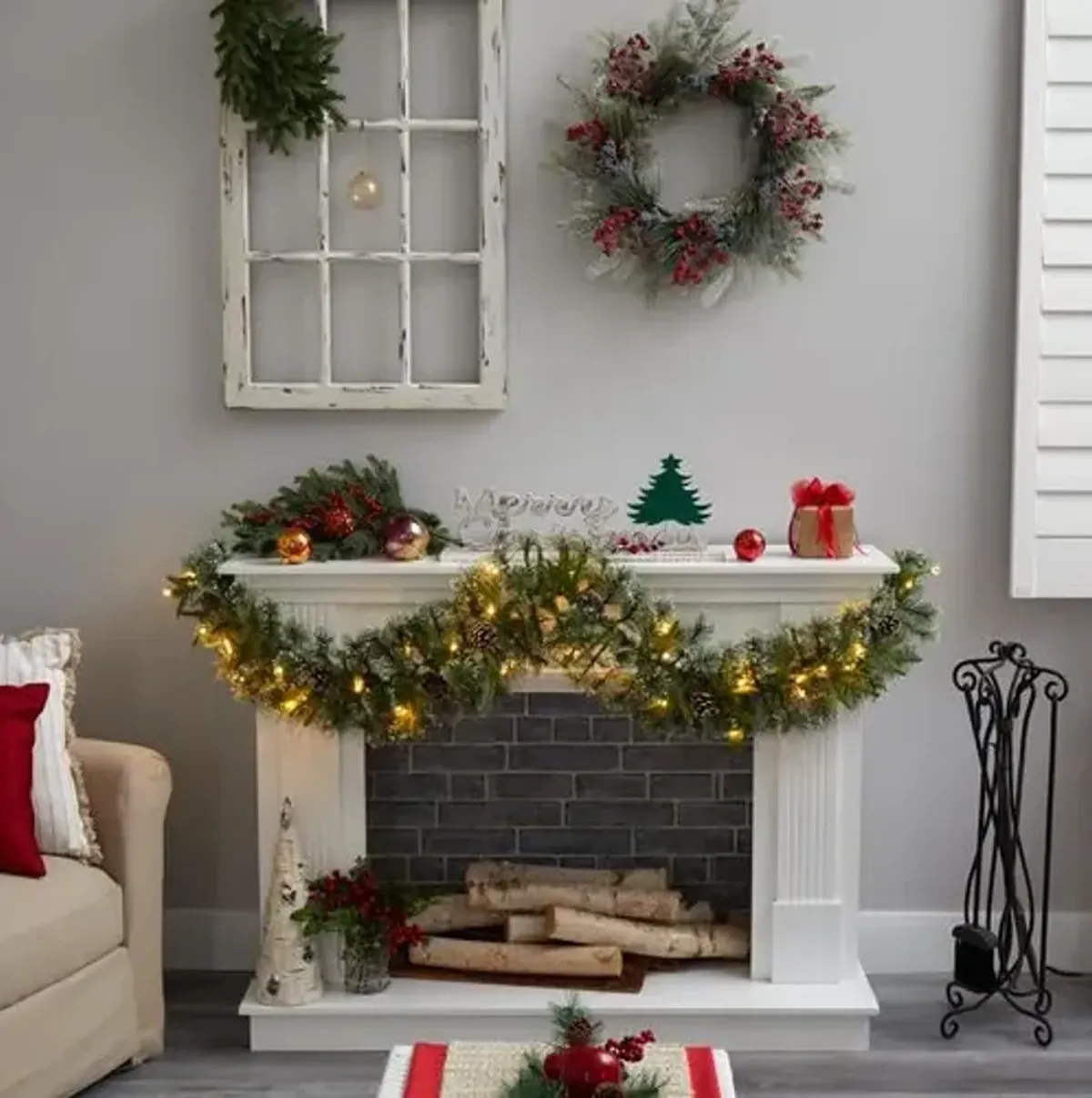 Faux 6' Spruce Garland - Green