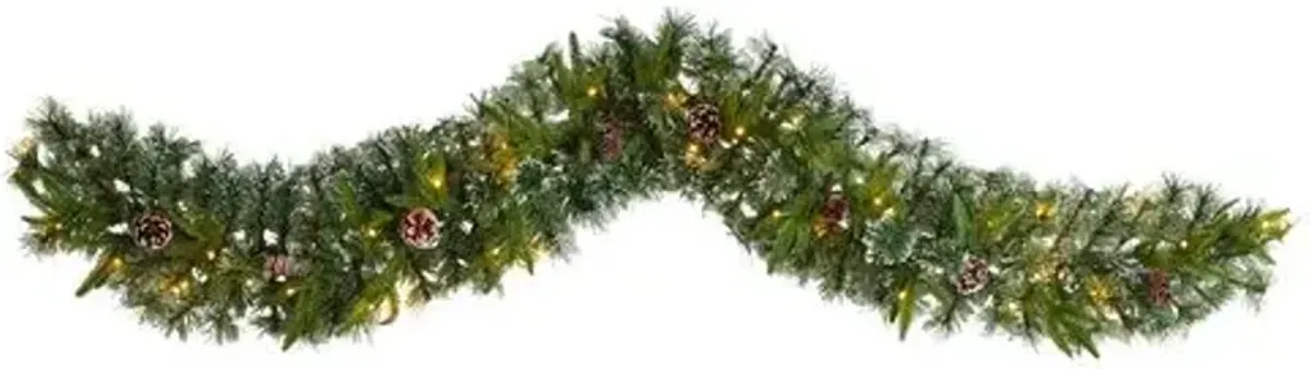 Faux 6' Spruce Garland - Green