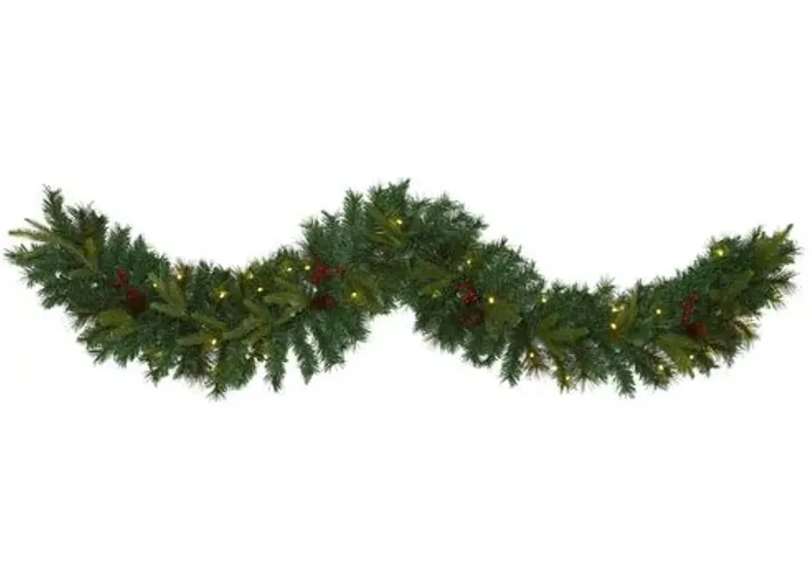 Faux 6' Pine Garland - Green