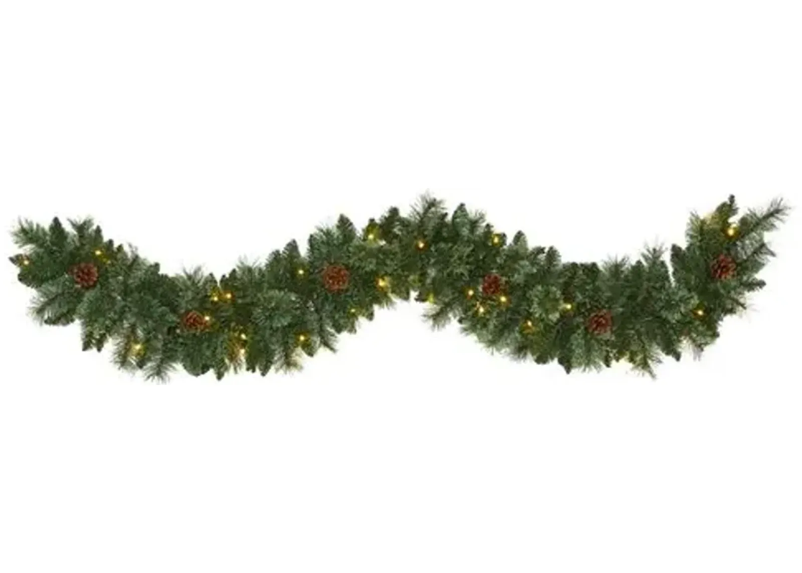 Faux 6' Pine Garland - Green