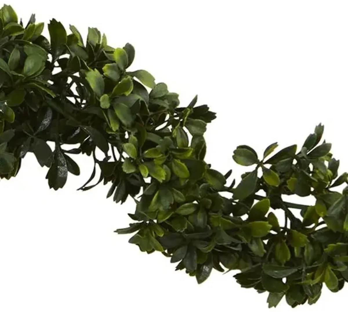 Faux 6' Boxwood Garland - Green