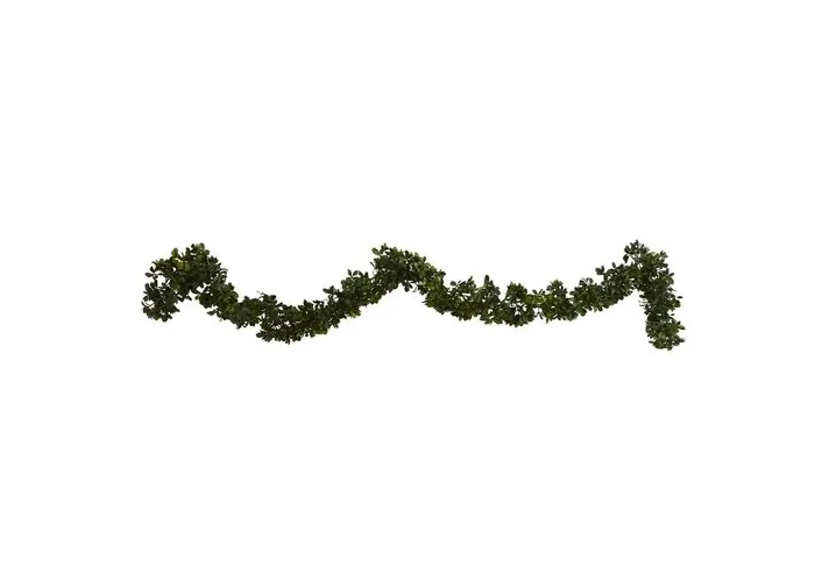 Faux 6' Boxwood Garland - Green