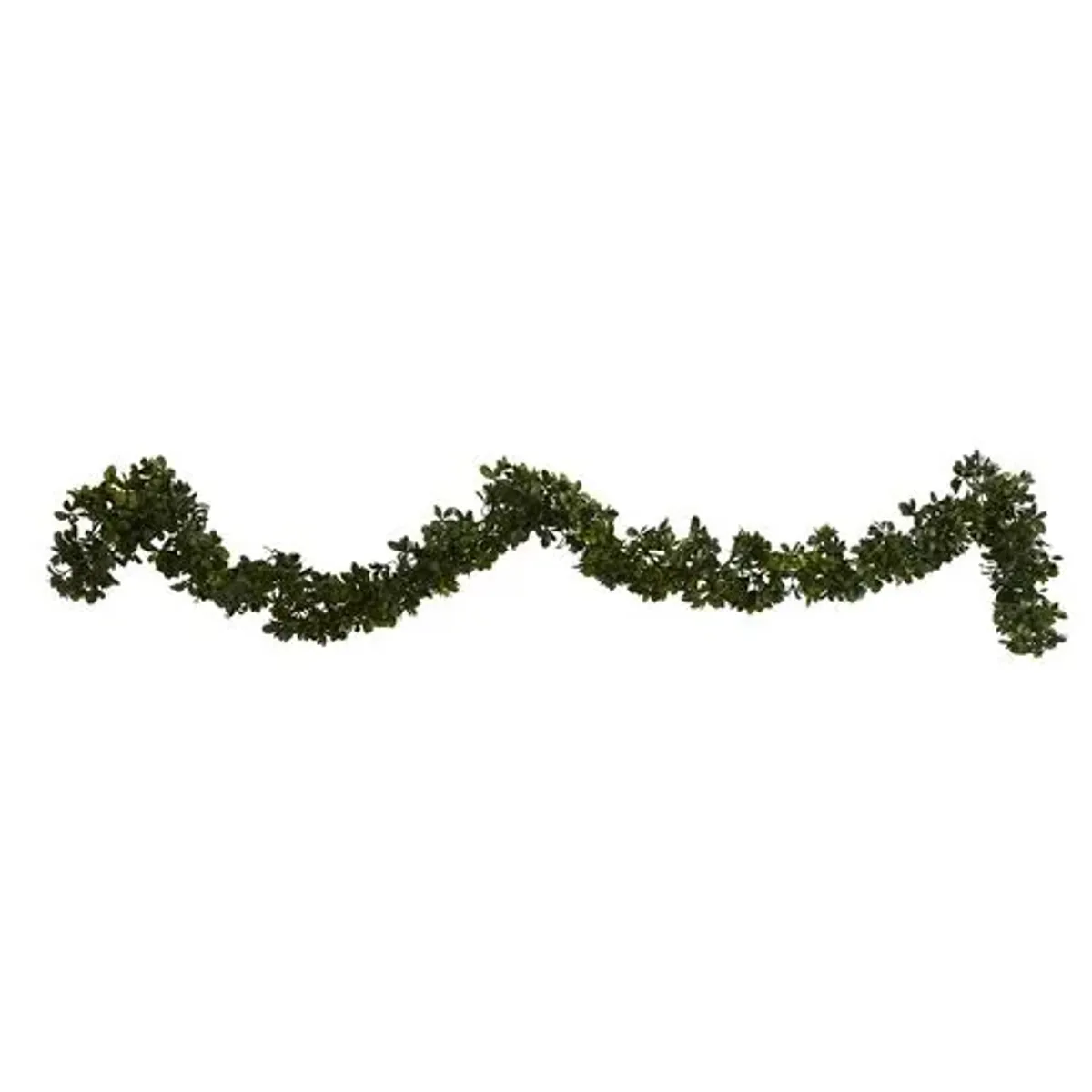 Faux 6' Boxwood Garland - Green