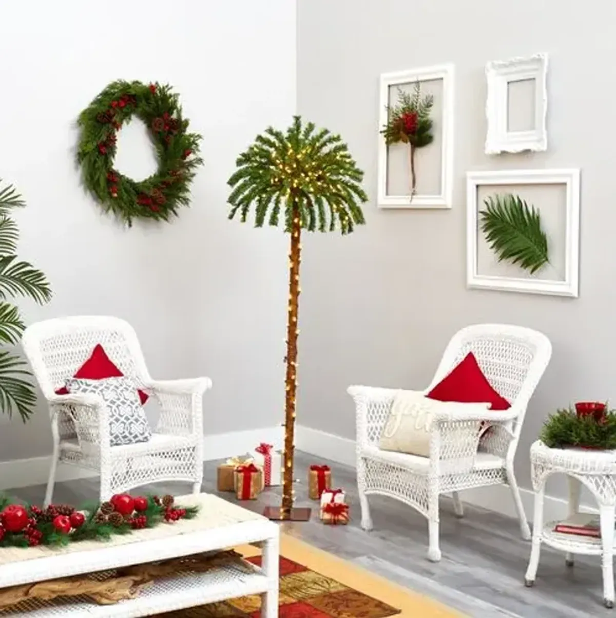 Faux 6' Christmas Palm Tree - Green