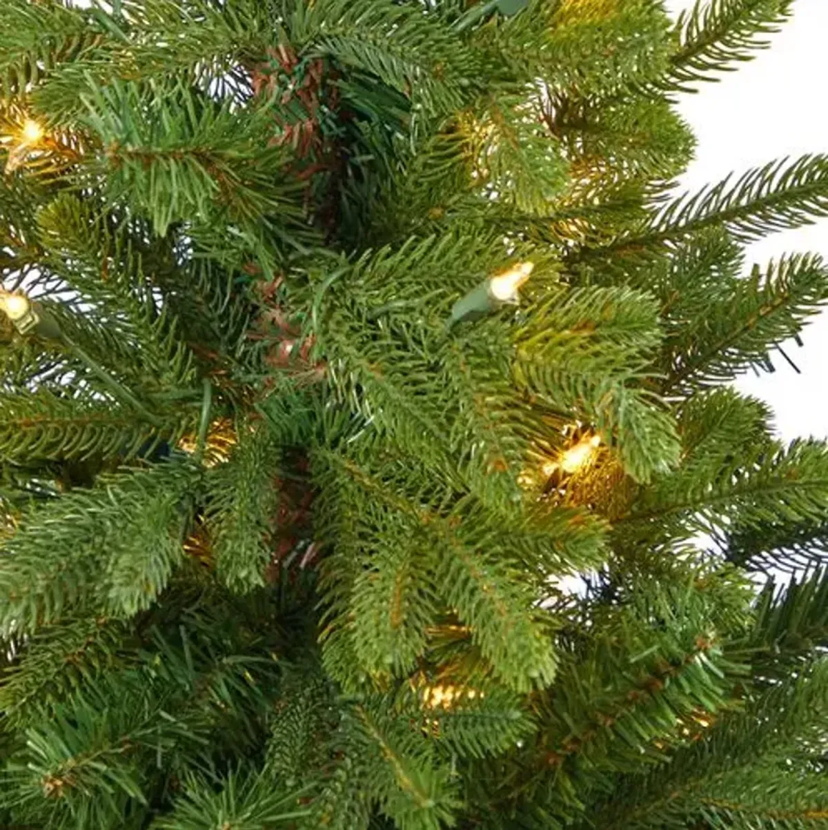 Faux 3.5ft Lit Fir Christmas Tree - Green