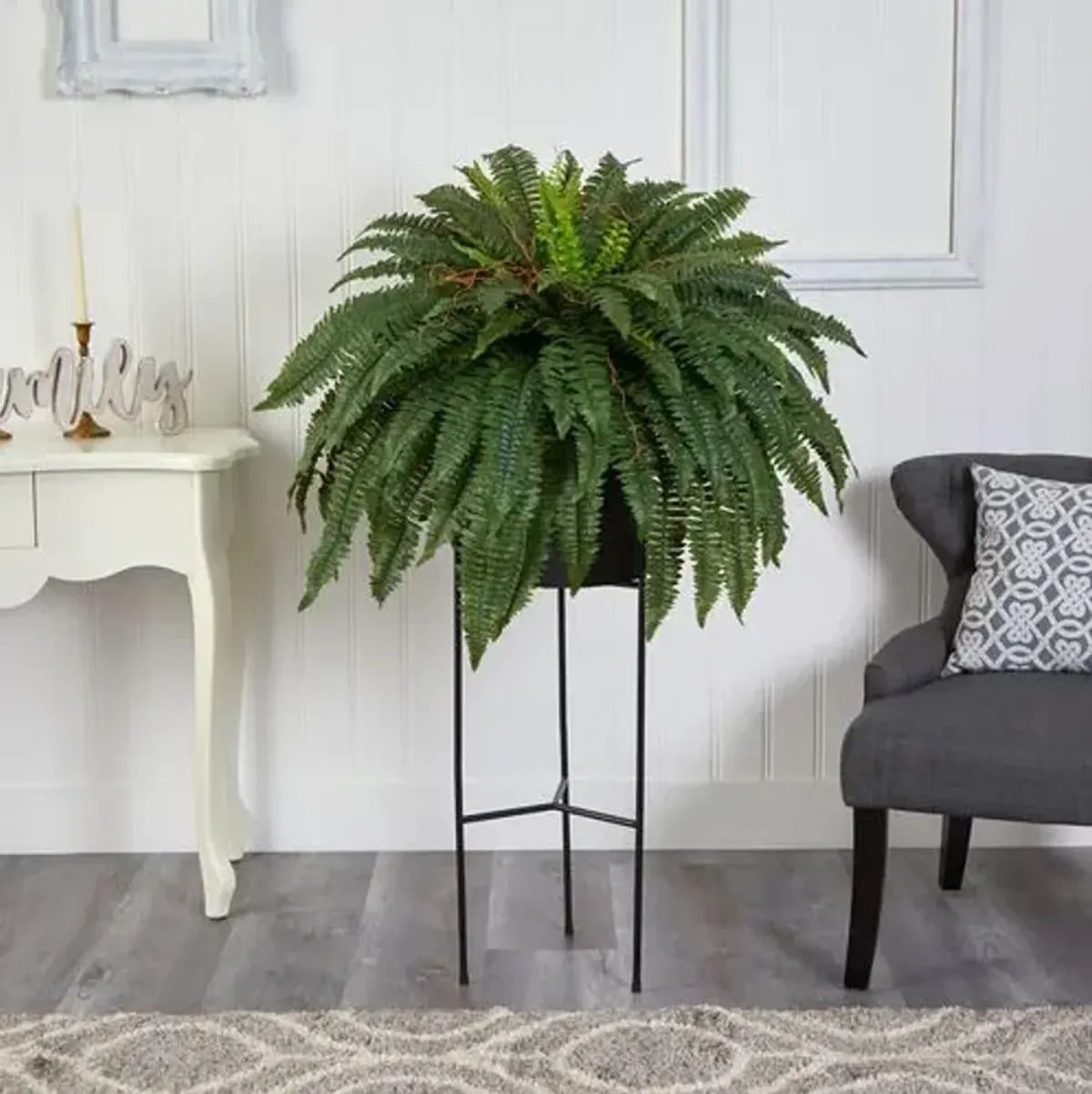 Faux Fern Plant 51in. - Green