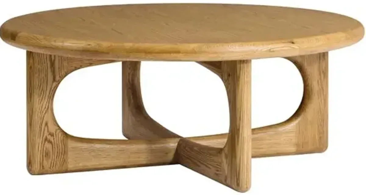 Estee Oak Coffee Table - Honey - Tulsi Home - Brown