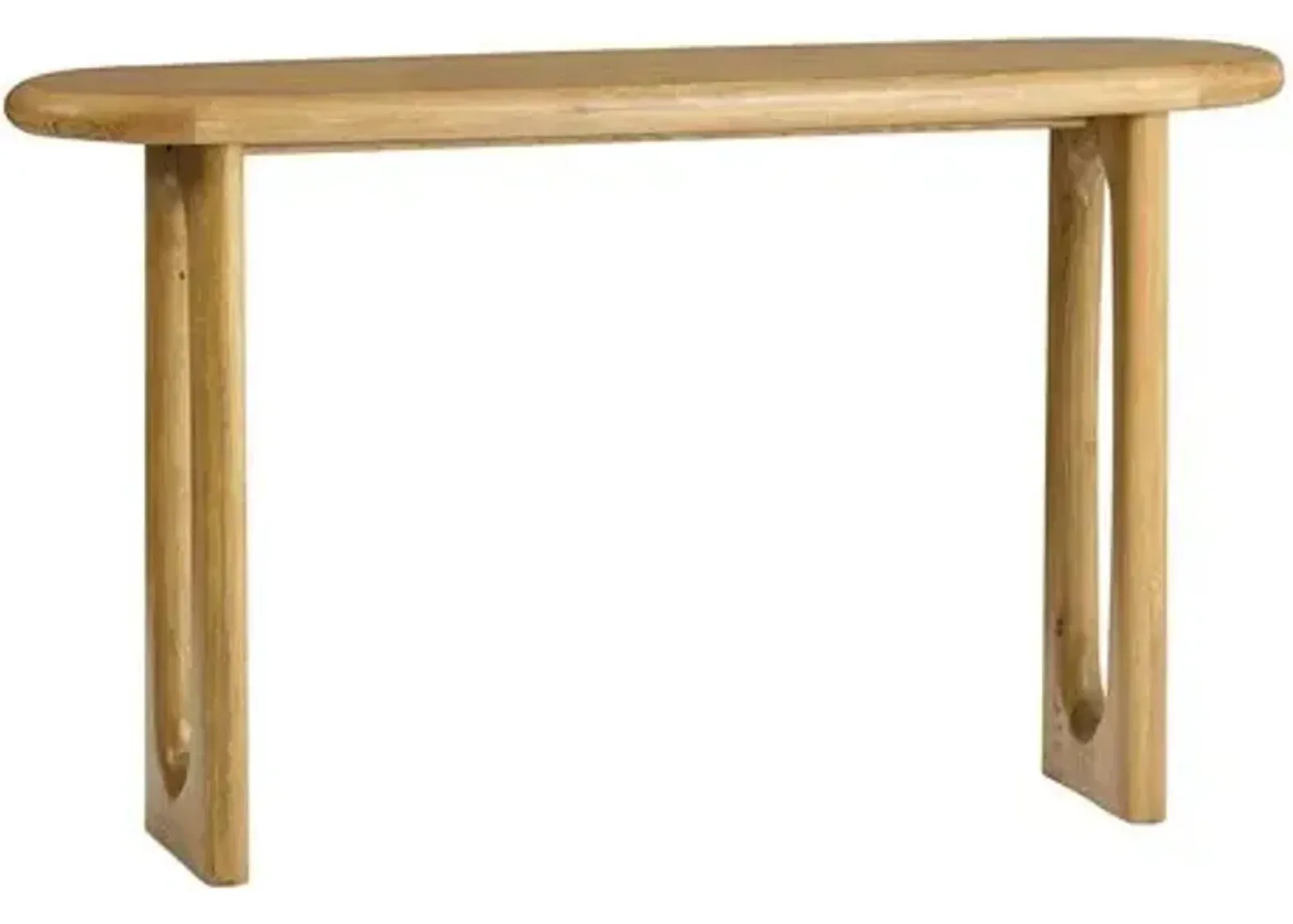 Estee Oak Console Table - Honey - Tulsi Home - Brown