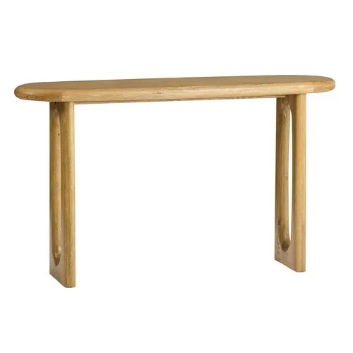 Estee Oak Console Table - Honey - Tulsi Home - Brown