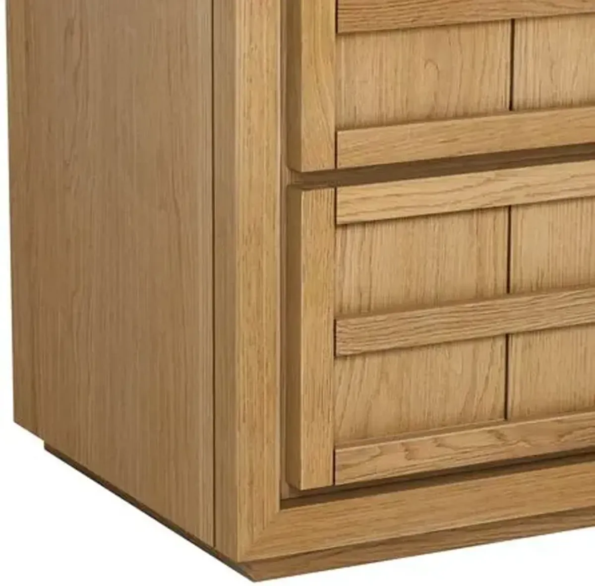 Kuba Oak Nightstand - Natural - Tulsi Home