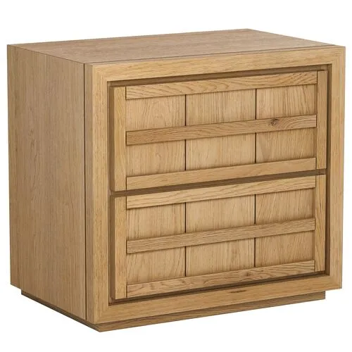 Kuba Oak Nightstand - Natural - Tulsi Home