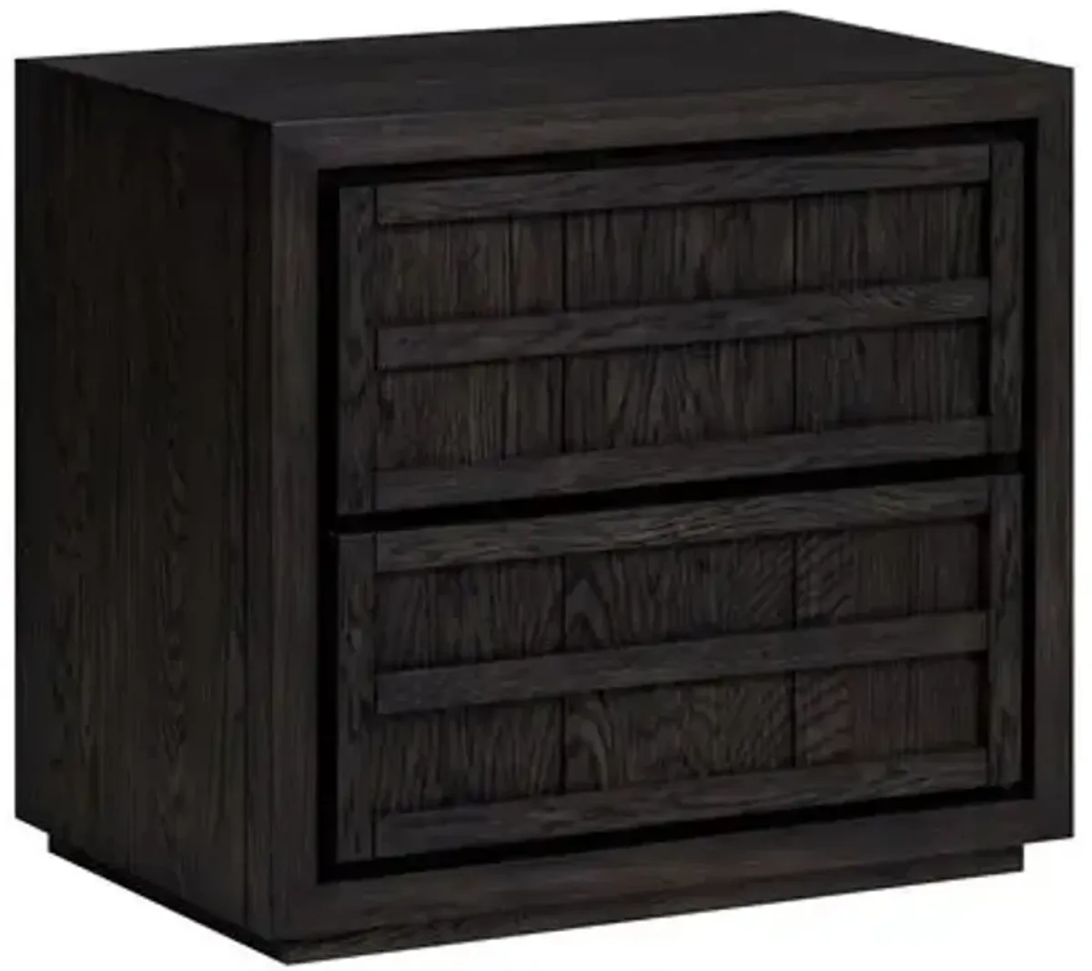 Kuba Oak Nightstand - Charcoal - Tulsi Home