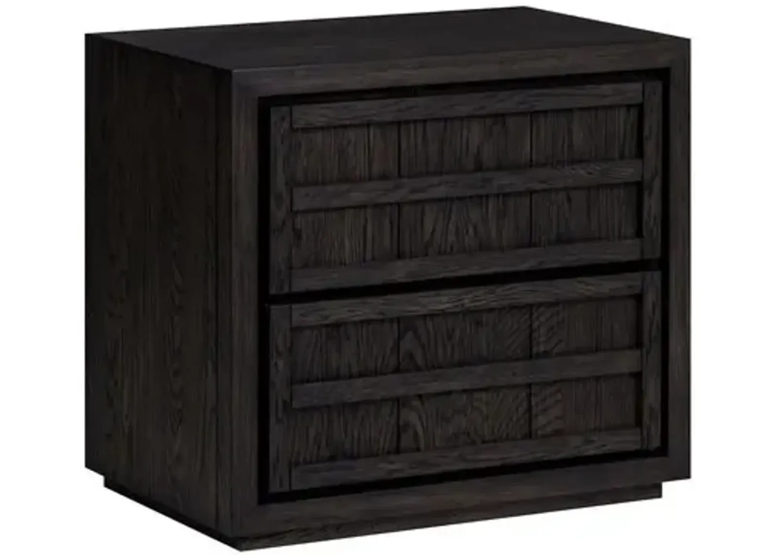 Kuba Oak Nightstand - Charcoal - Tulsi Home