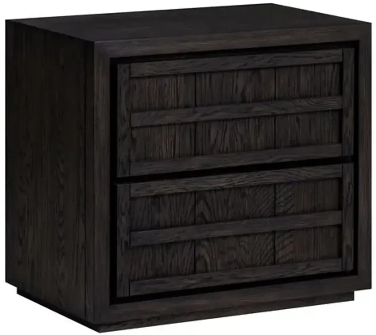 Kuba Oak Nightstand - Charcoal - Tulsi Home