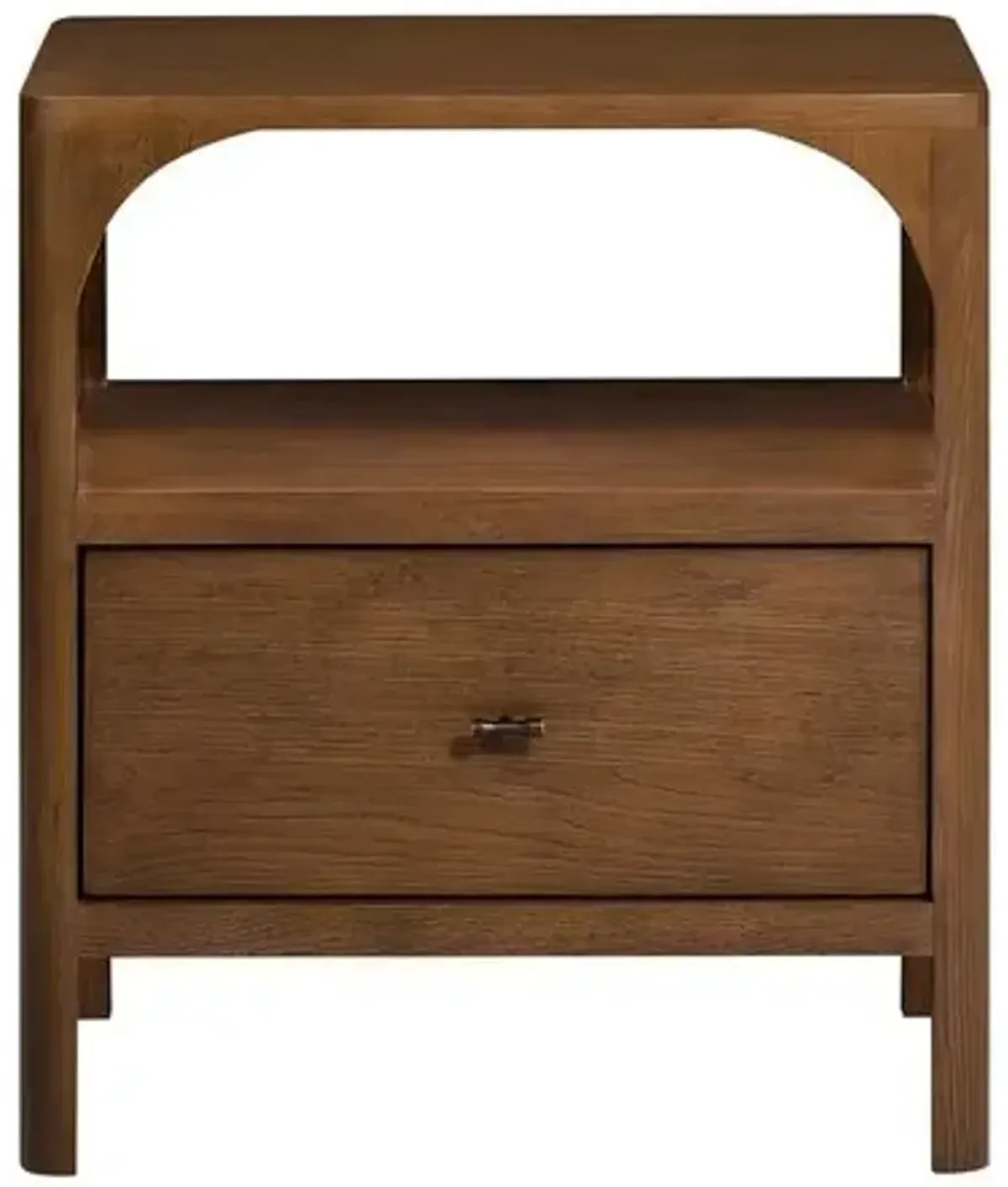 Hugo Oak Nightstand - Walnut - Tulsi Home