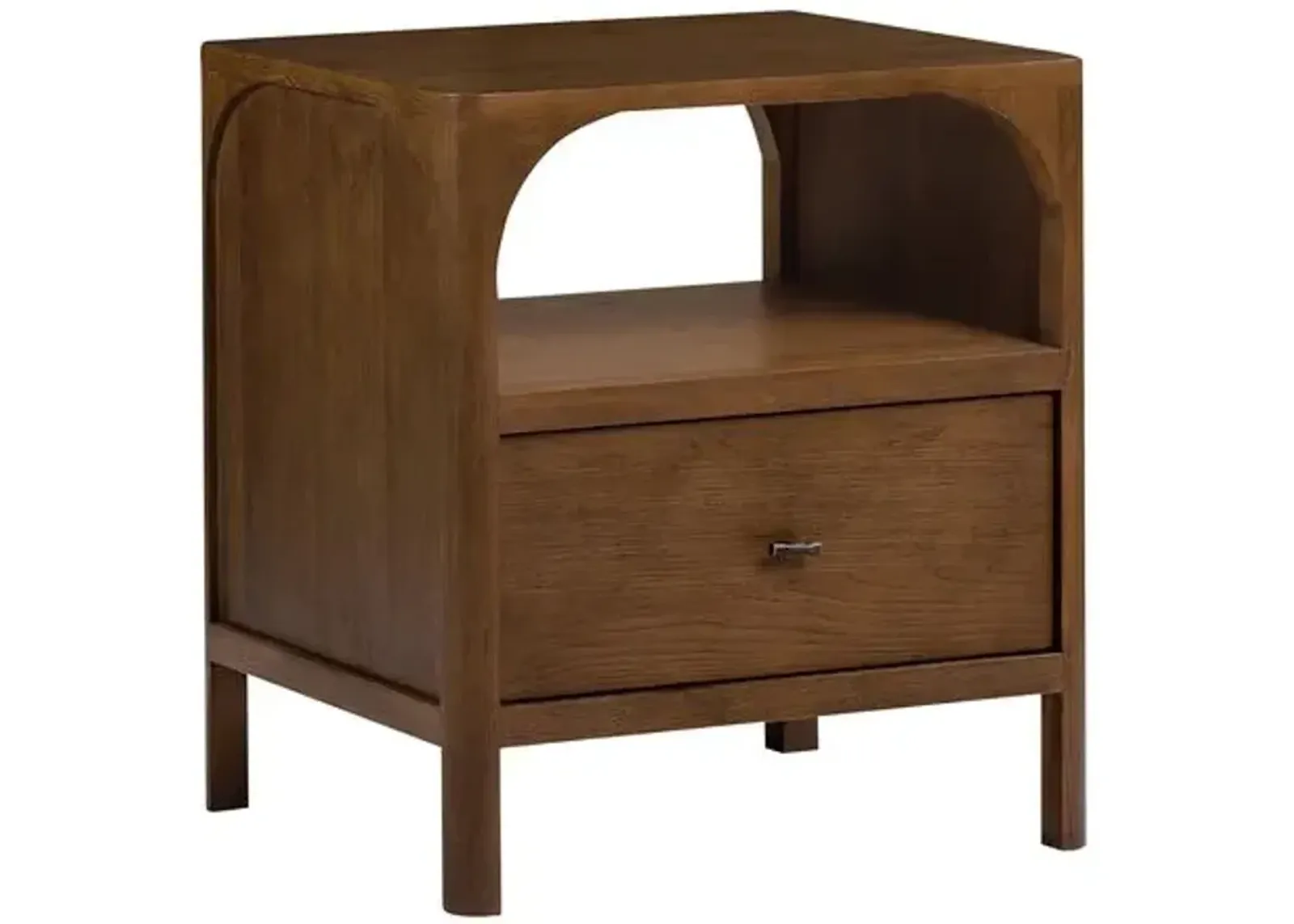 Hugo Oak Nightstand - Walnut - Tulsi Home