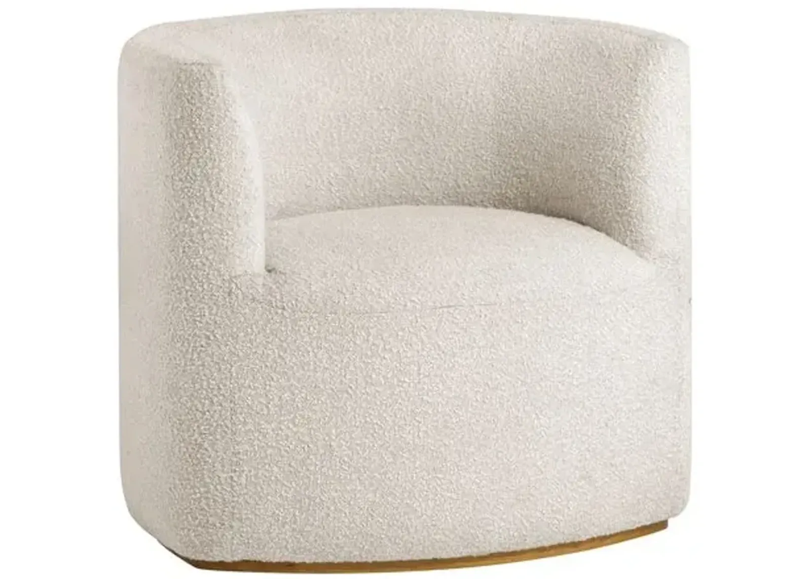 Eniko Occasional Chair - Ivory Boucle - Tulsi Home - Brown