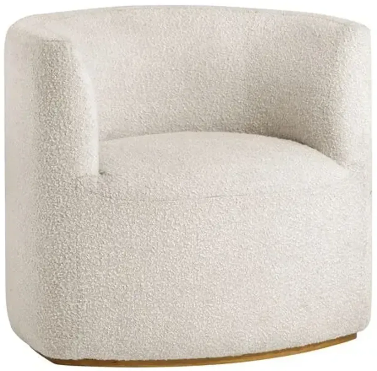 Eniko Occasional Chair - Ivory Boucle - Tulsi Home - Brown