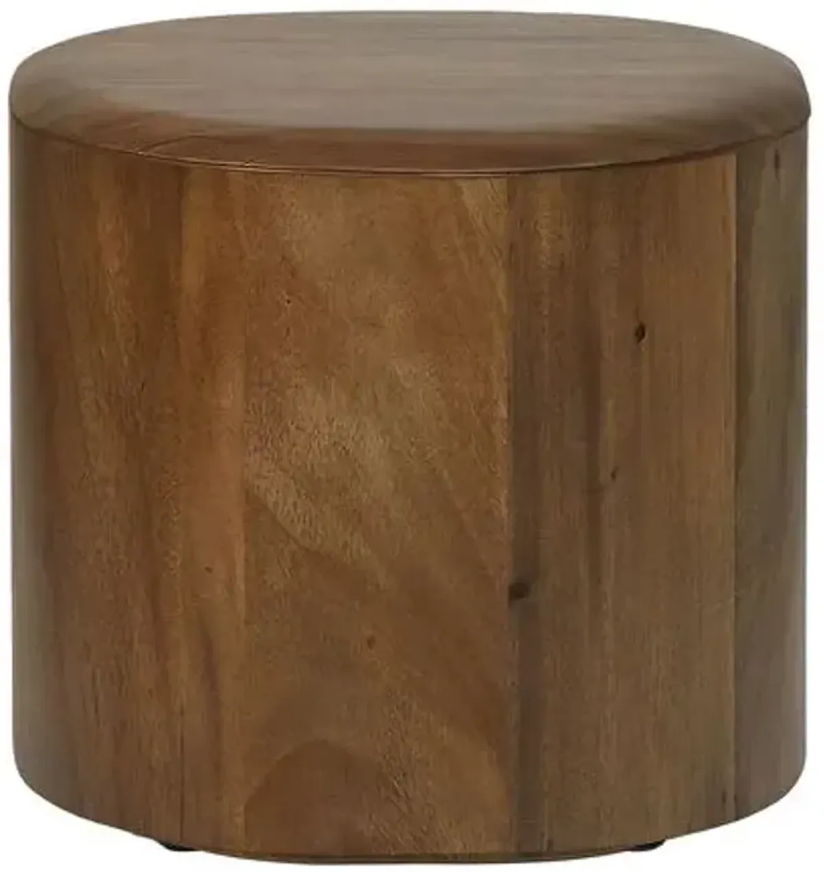 Malo Side Table - Walnut Guanacaste - Tulsi Home - Brown