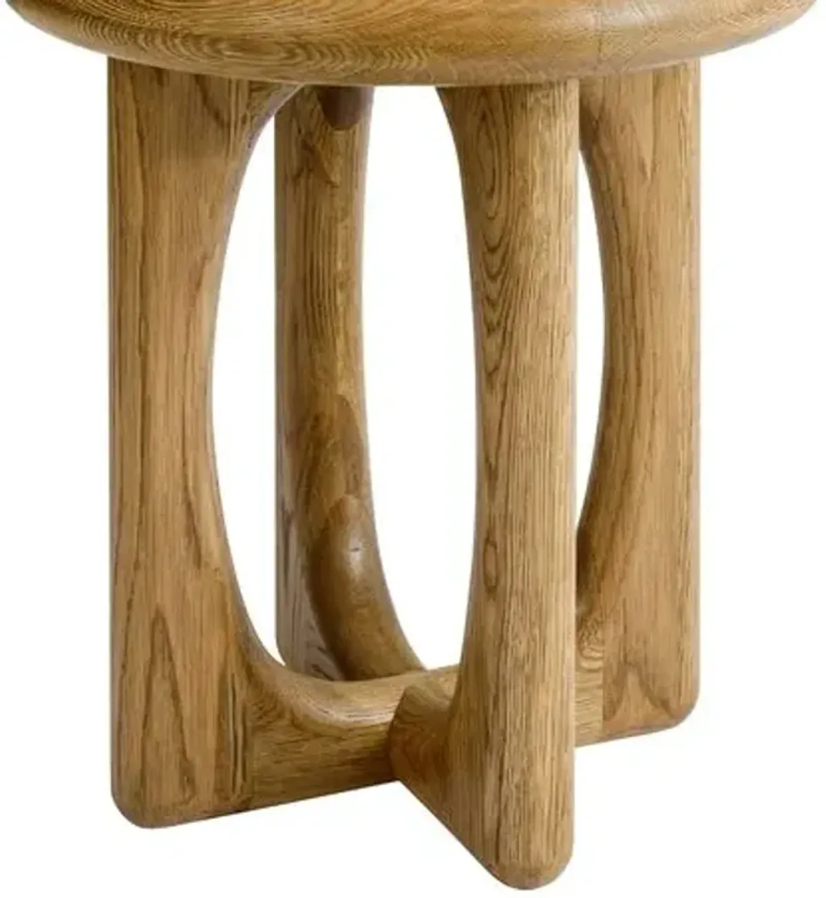 Estee Oak Side Table - Honey - Tulsi Home - Brown