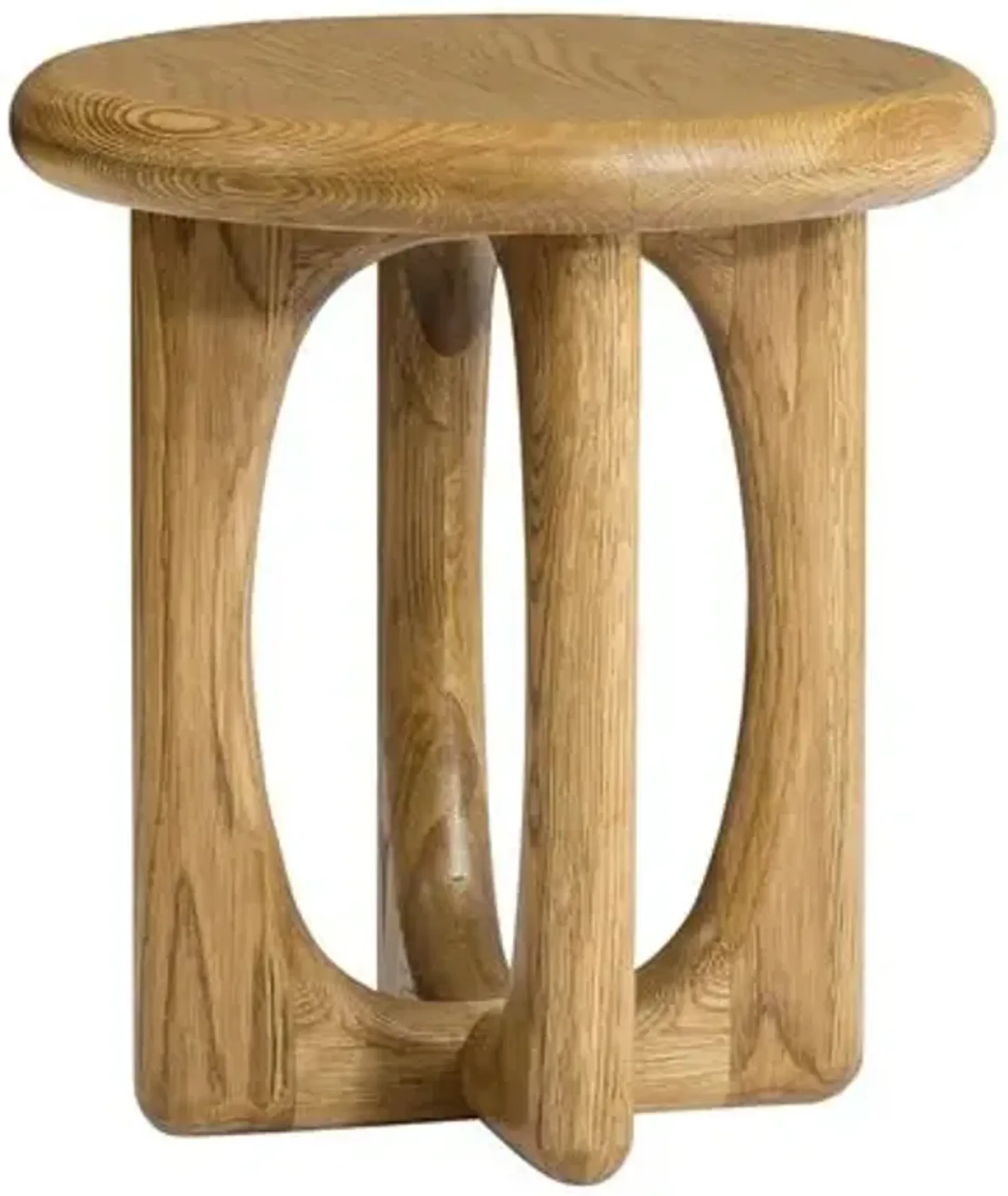 Estee Oak Side Table - Honey - Tulsi Home - Brown