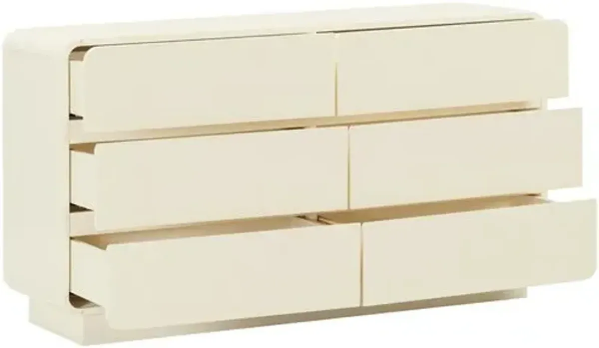 Karlee 6-Drawer Dresser - Handcrafted - White