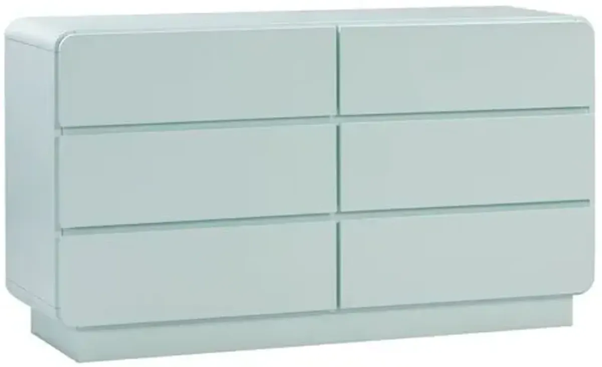 Karlee 6-Drawer Dresser - Handcrafted - Blue