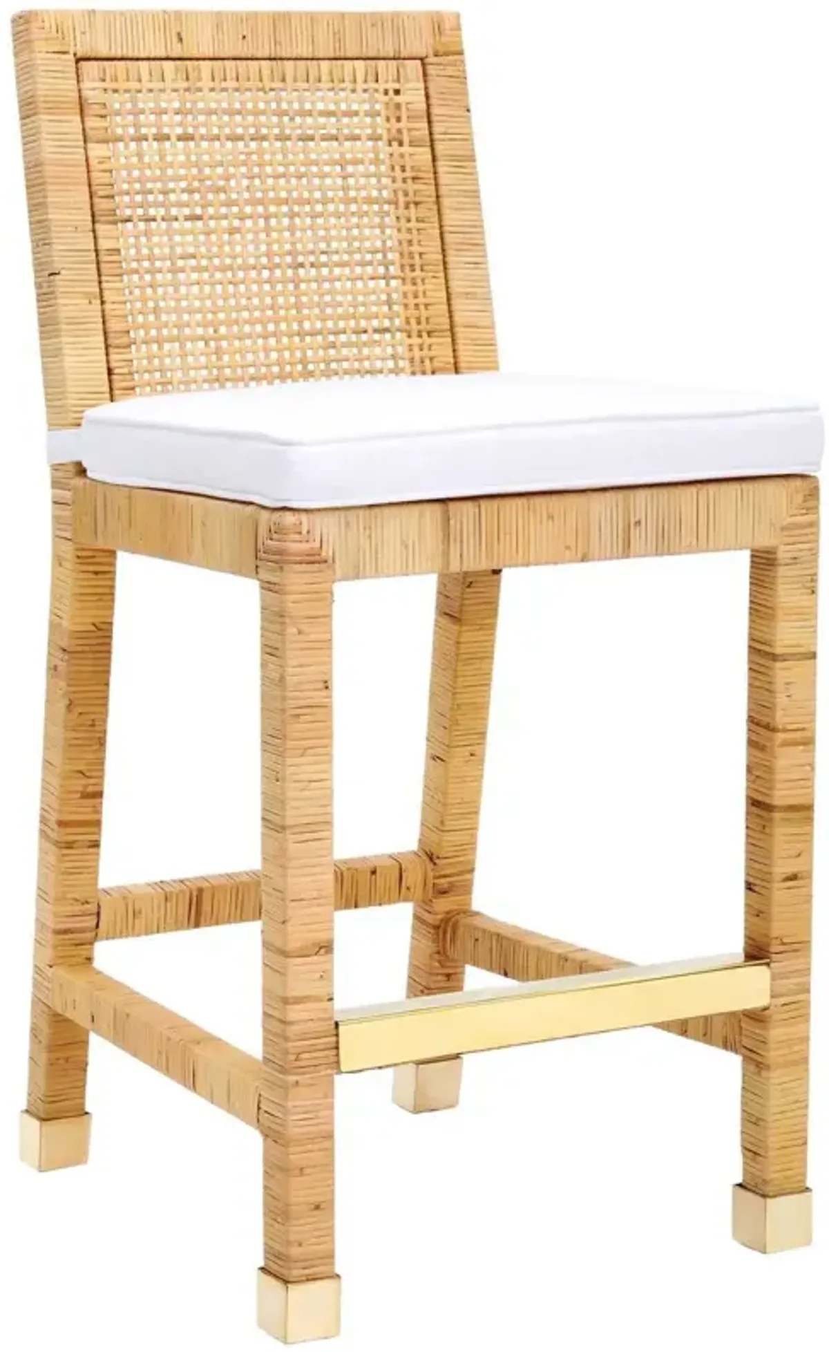 Charli Rattan Counter Stool, Natural