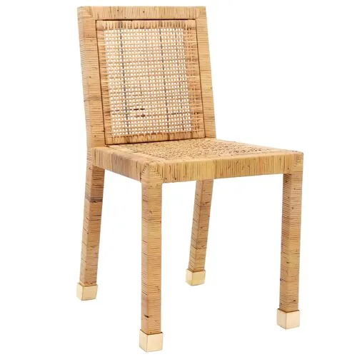 Charli Rattan Dining Chair - Natural - Handcrafted - Brown