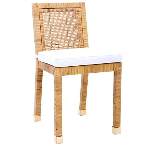 Charli Rattan Dining Chair - Natural - Handcrafted - Brown