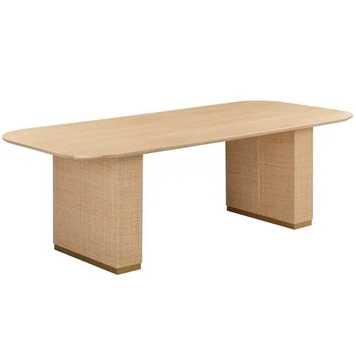 Psalm 96" Rectanglar Dining Table - Natural - Handcrafted